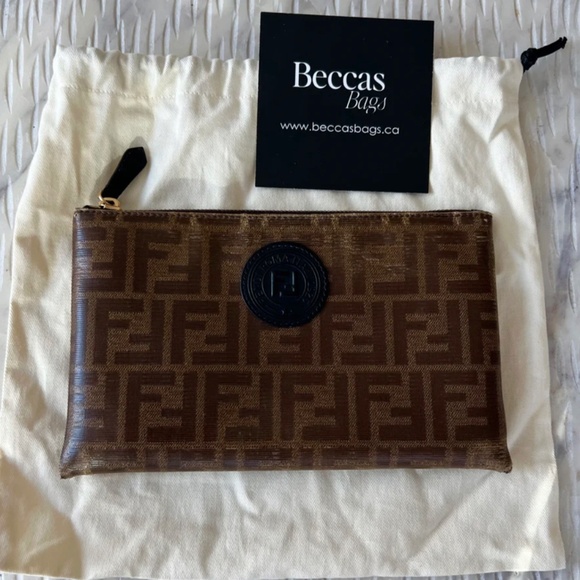 Authentic Fendi FF Pochette - Picture 2 of 10